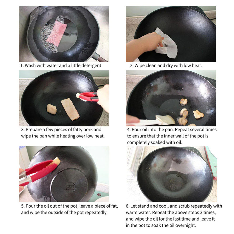 2X Cast Iron Takoyaki Fry Pan 32cm 7 Hole Nonstick Grill Mold Kitchen Tool