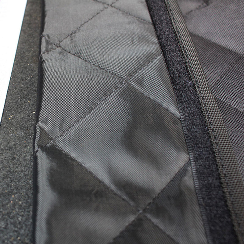 2X Premium Car Trunk Pet Mat Waterproof Non Slip Black Cloth 44x106x51x132cm