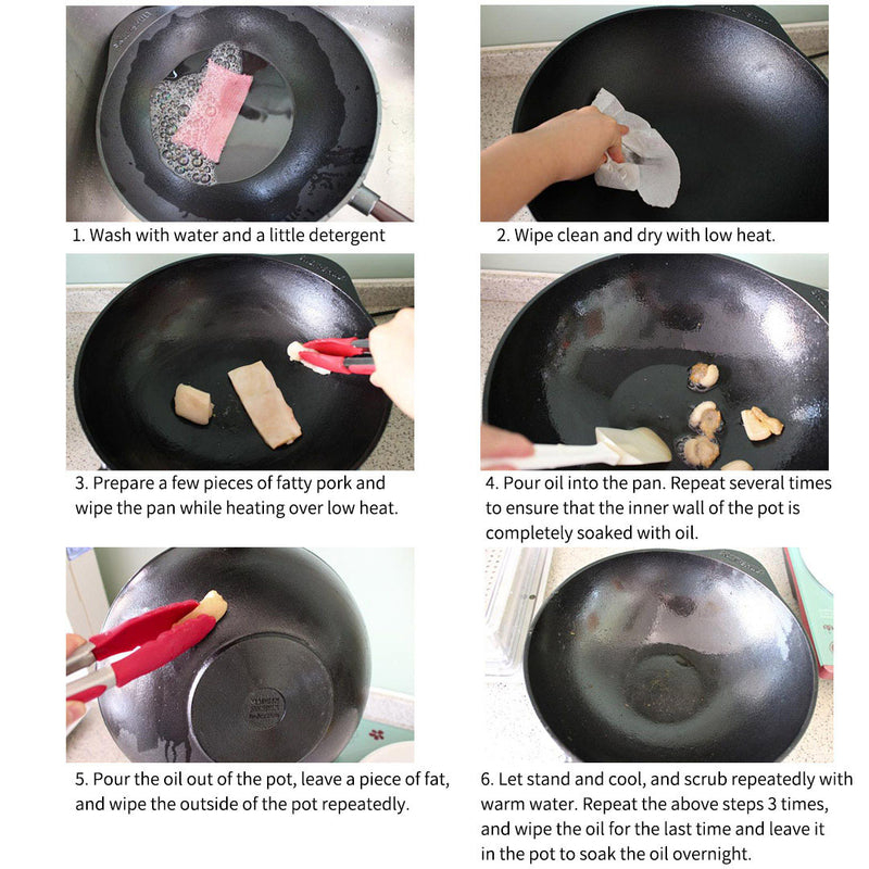 Cast Iron Takoyaki Fry Pan 7 Hole Mold 23cm Nonstick Skillet for Octopus Balls