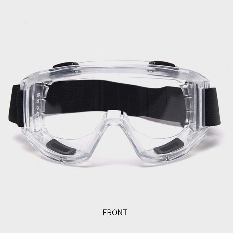 4X Safety Goggles Polycarbonate Lens Anti Fog UV Clear Over Glasses Large