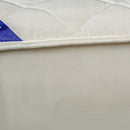 White Quilted Polyester Mattress Cover 203cm Stretchable with 2 Pillow Cases