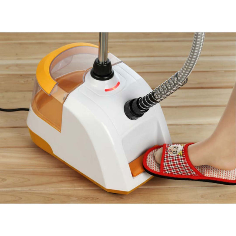 2X Portable Garment Steamer 1800W 80 Min Steam Time Red Telescopic Pole