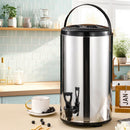 12L Insulated Stainless Steel Coffee Tea Barrel Dispenser Hot Cold Container