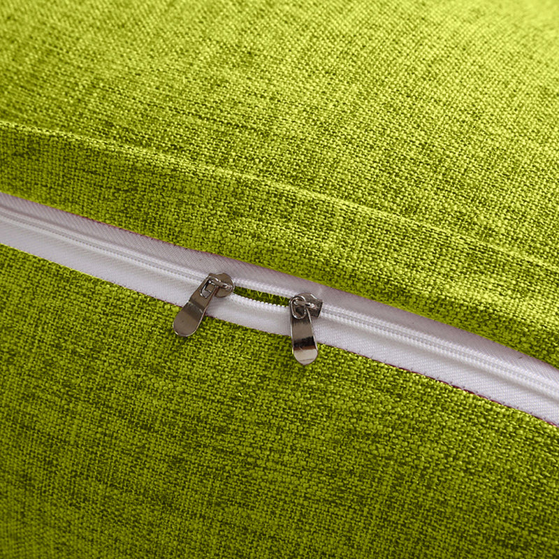 2X 120cm Triangular Wedge Backrest Pillow Polyester PP Filling Green Tufted
