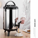 10L Portable Insulated Stainless Steel Coffee Tea Beer Brew Pot With Dispenser