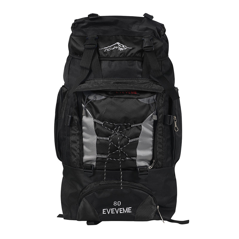 Military Backpack Tactical Hiking Camping Black-1954802640361754625