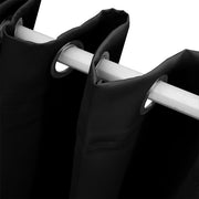 2x Blockout Curtains Panels 3 Layers Black-1954802970721914883