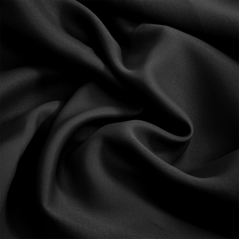 2x Blockout Curtains Panels 3 Layers Black-1954802970721914886