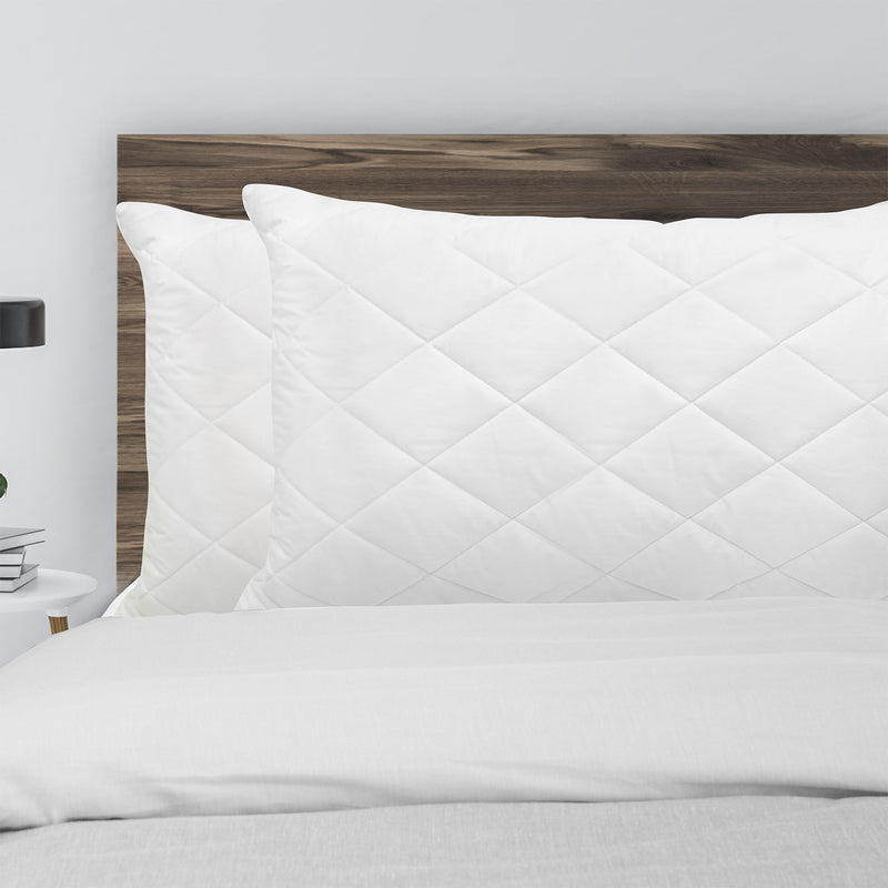Luxury - Bamboo Quilted Pillow - Twin Pack-1951134817303269376