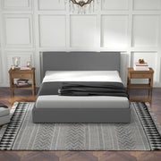 Milano Sienna Luxury Bed with Headboard (Model 2) - Grey No.28 - Single-1951134896768552963