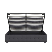 Milano Decor Eden Gas Lift Bed - Dark Grey - Single-1951134897183789063