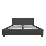 Milano Sienna Luxury Bed with Headboard (Model 2) - Charcoal No.35 - Single-1951134899348049925