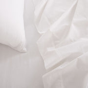 Royal Comfort Vintage Washed 100% Cotton Sheet Set King - White-1951134889655013380