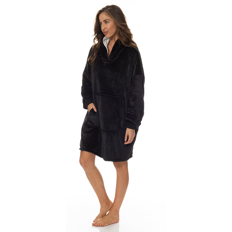 Royal Comfort Snug Hoodie - Black-1951134892918181889