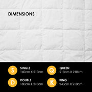 Royal Comfort 800GSM Silk Quilt - Single-1951134843563806725