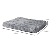PaWz Dog Mat Pet Calming Bed Memory XXL Charcoal XX-Large-1954802548783321090