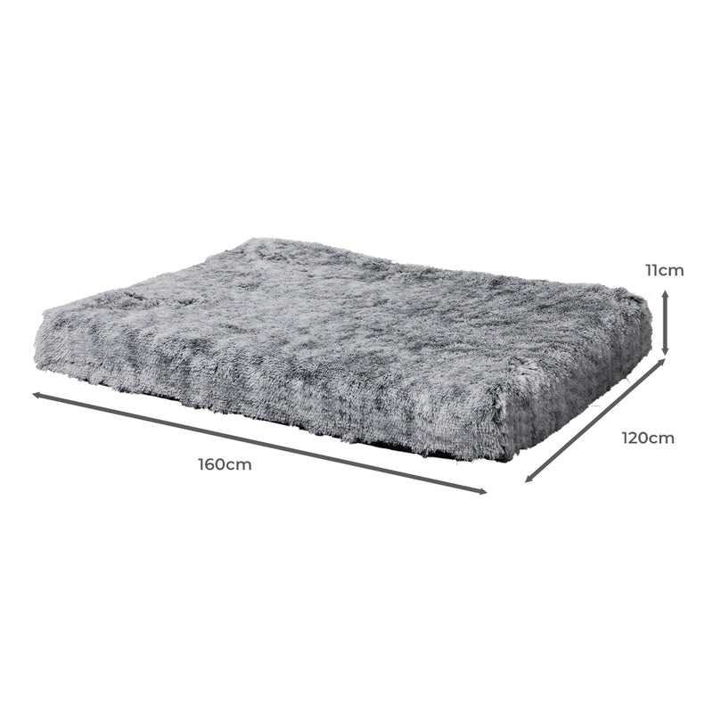 PaWz Dog Mat Pet Calming Bed Memory XXL Charcoal XX-Large-1954802548783321090