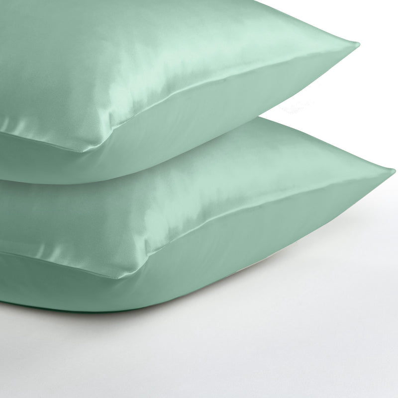 MULBERRY SILK PILLOW CASE TWIN PACK - SIZE: 51X76CM - MINT-1951134813041856517