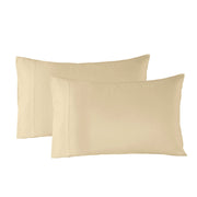 Royal Comfort Blended Bamboo Quilt Cover Sets -Dark Ivory-Double-1951134818922270724