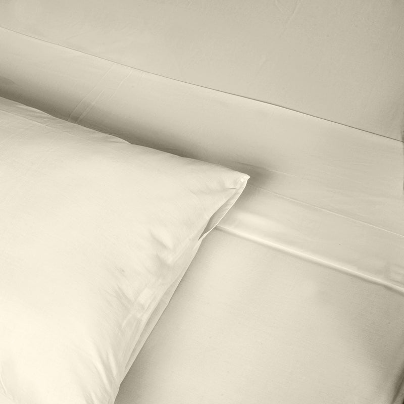 Renee Taylor 1500 Thread count Cotton Blend Sheet sets King Ivory-1951134873129455619