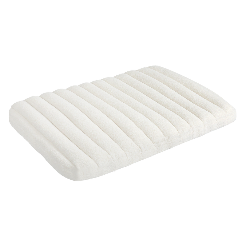 Pawz L Size Orthopedic Dog Bed with Sherpa Plush Removable Cover in White-1954802481838034952