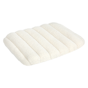 Pawz M Size Orthopedic Dog Bed with Sherpa Plush Removable Cover in White-1954802482236493832