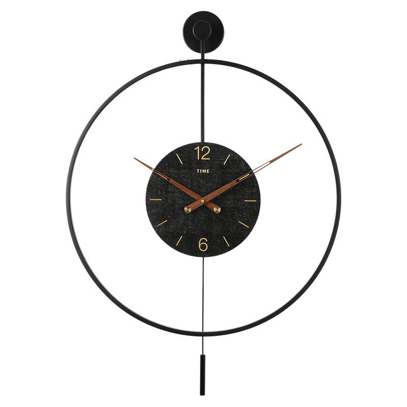 Yezi Round Wall Clock 60cm Large Modern Home Decoration-1954802445200789512