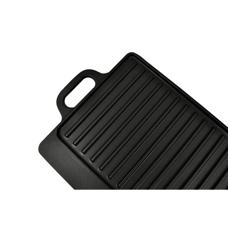 Grill Platter Cast Iron Reversible 50x23 cm