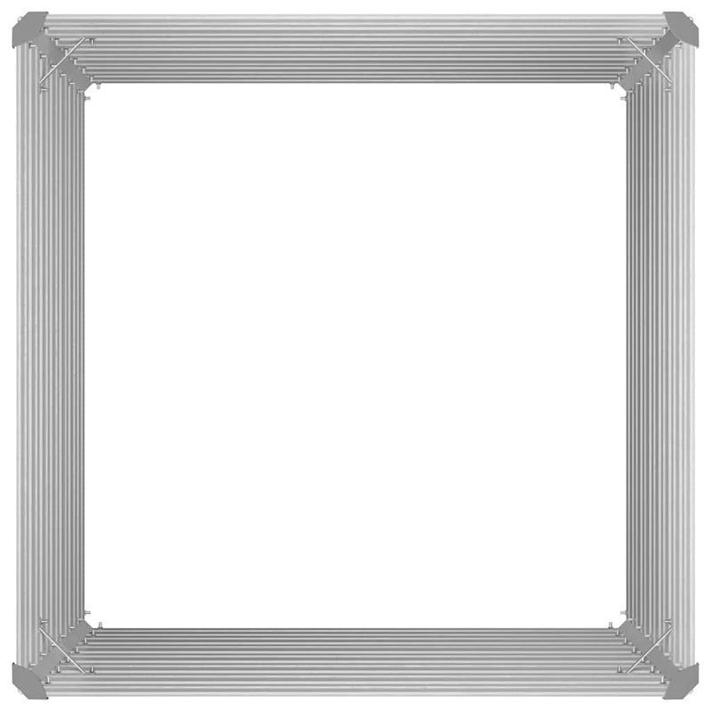 vidaXL Raised Garden Bed 100x100x77 cm Galvanised Steel Grey