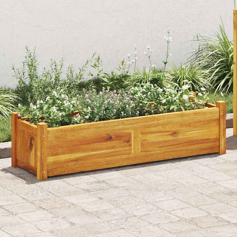 vidaXL Garden Raised BedAcacia Wood 100x30x25 cm