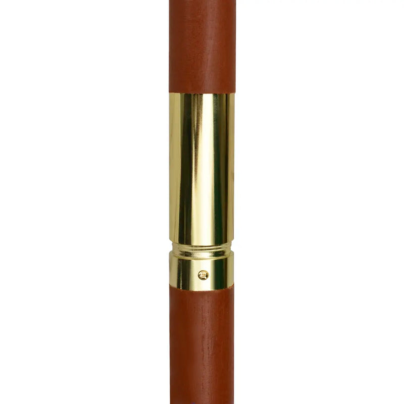 Garden Parasol 200x300 cm Wooden Pole Cream White