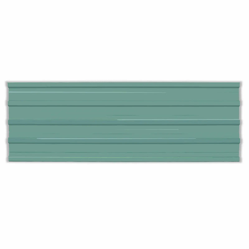 Roof Panel 12 pcs Green 129 x 45 cm Galvanised steel