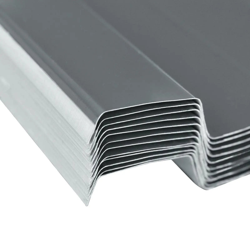 Roof Panel 12 pcs Grey 129 x 45 cm Galvanised steel