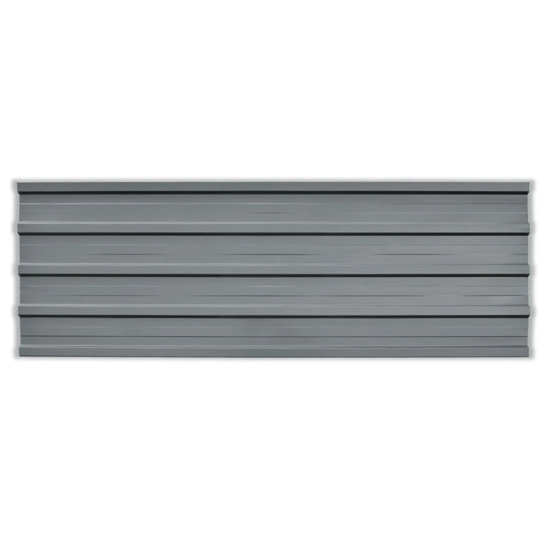Roof Panel 12 pcs Grey 129 x 45 cm Galvanised steel