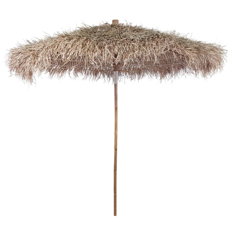 vidaXL Bamboo Garden Parasol with Banana Leaf Roof 210 cm