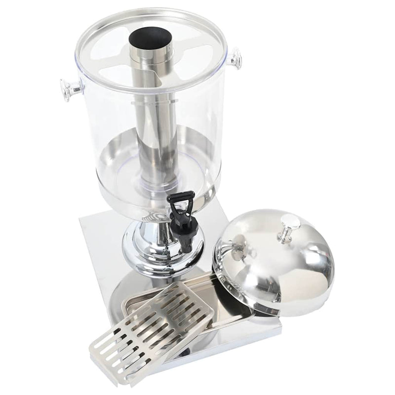 vidaXL Juice Dispenser Stainless Steel 8 L