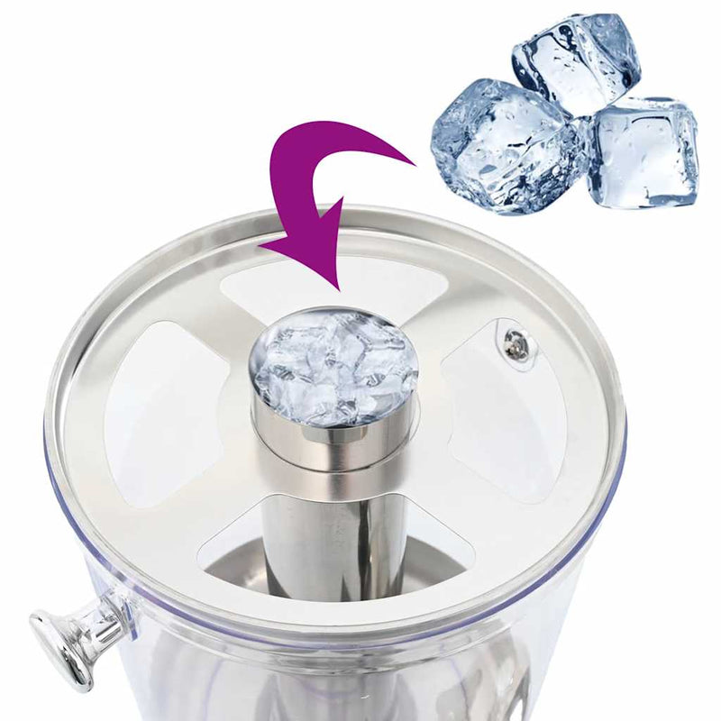 vidaXL Juice Dispenser Stainless Steel 8 L