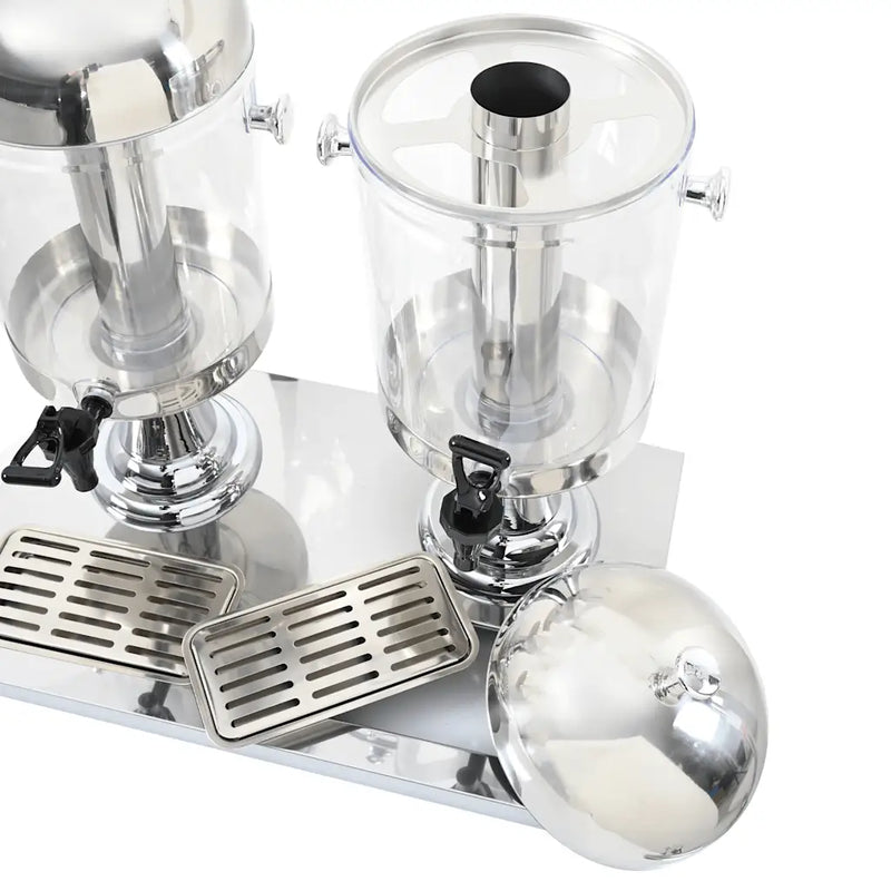 Double Juice Dispenser Stainless Steel 2 x 8 L