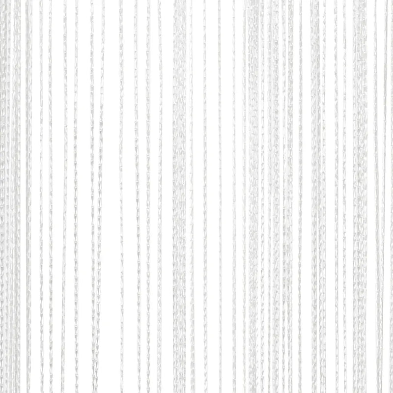 String Curtains 2 pcs 100x250 cm White