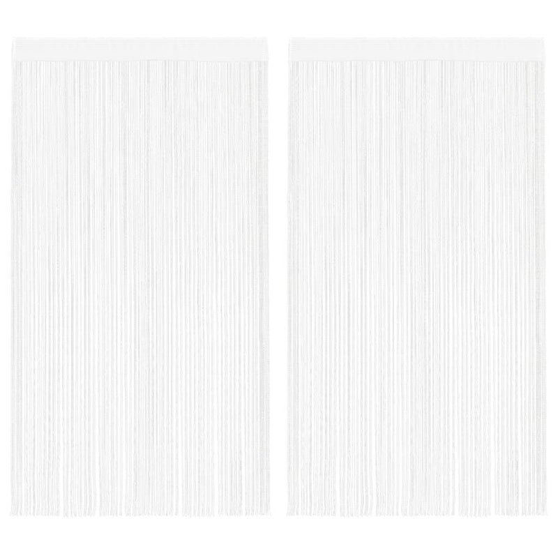 vidaXL String Curtains 2 pcs 140x250 cm White