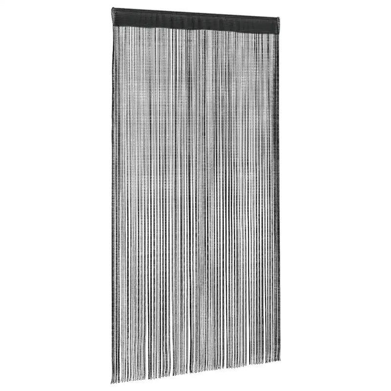 String Curtains 2 pcs 100x250 cm Black