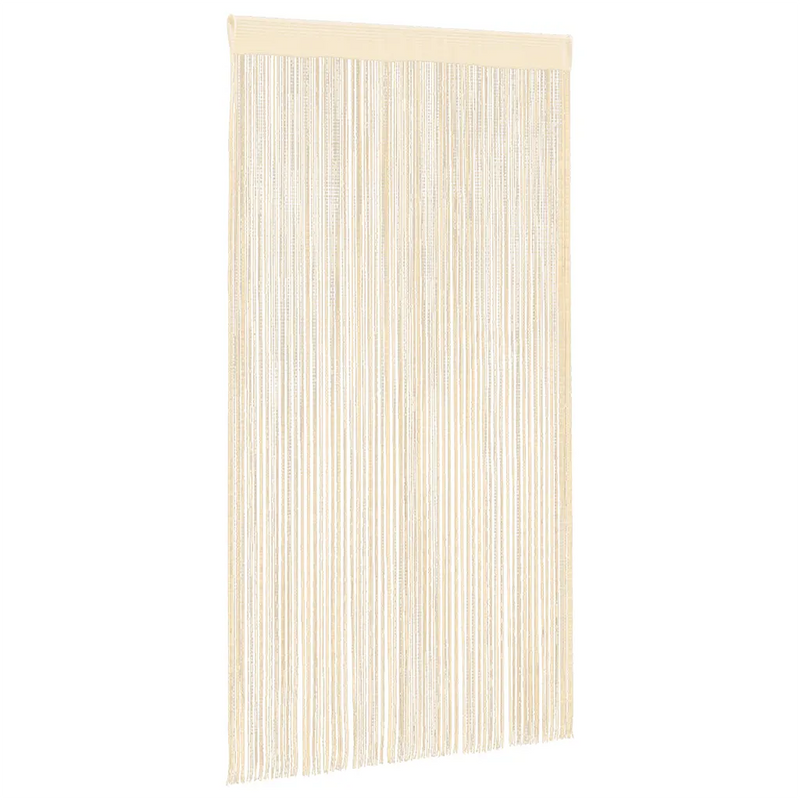 String Curtains 2 pcs 140x250 cm Cream