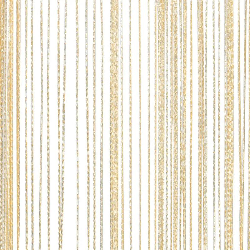 String Curtains 2 pcs 140x250 cm Cream
