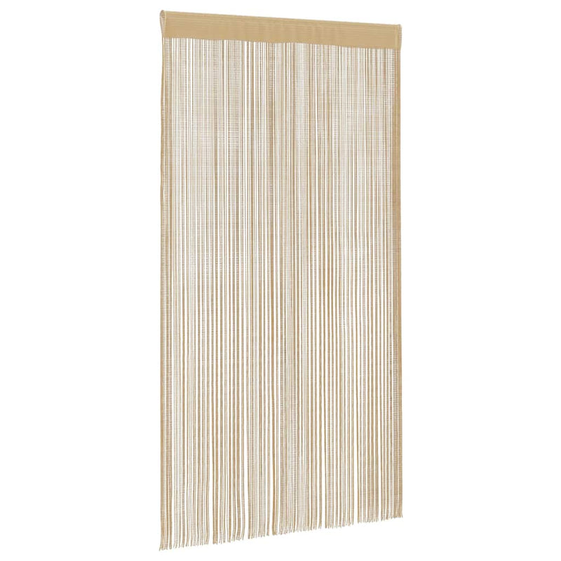 vidaXL String Curtains 2 pcs 140x250 cm Beige