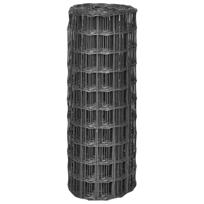 Euro Fence Steel 25x1 m Grey