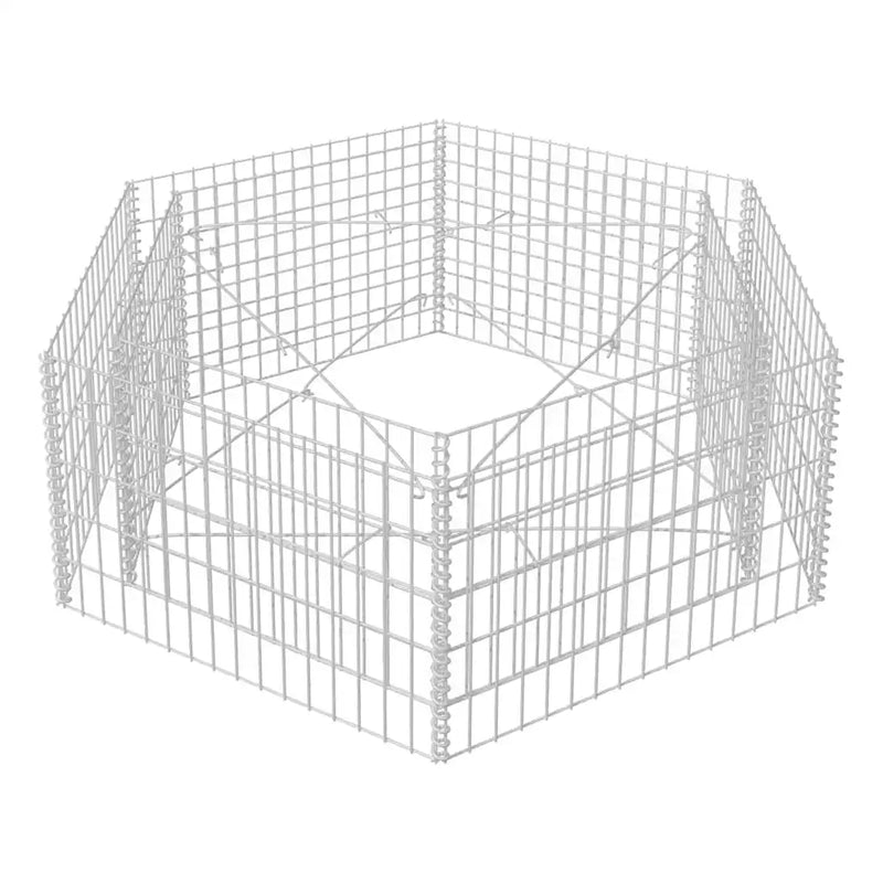 Hexagonal Gabion Raised Bed 160x140x50 cm