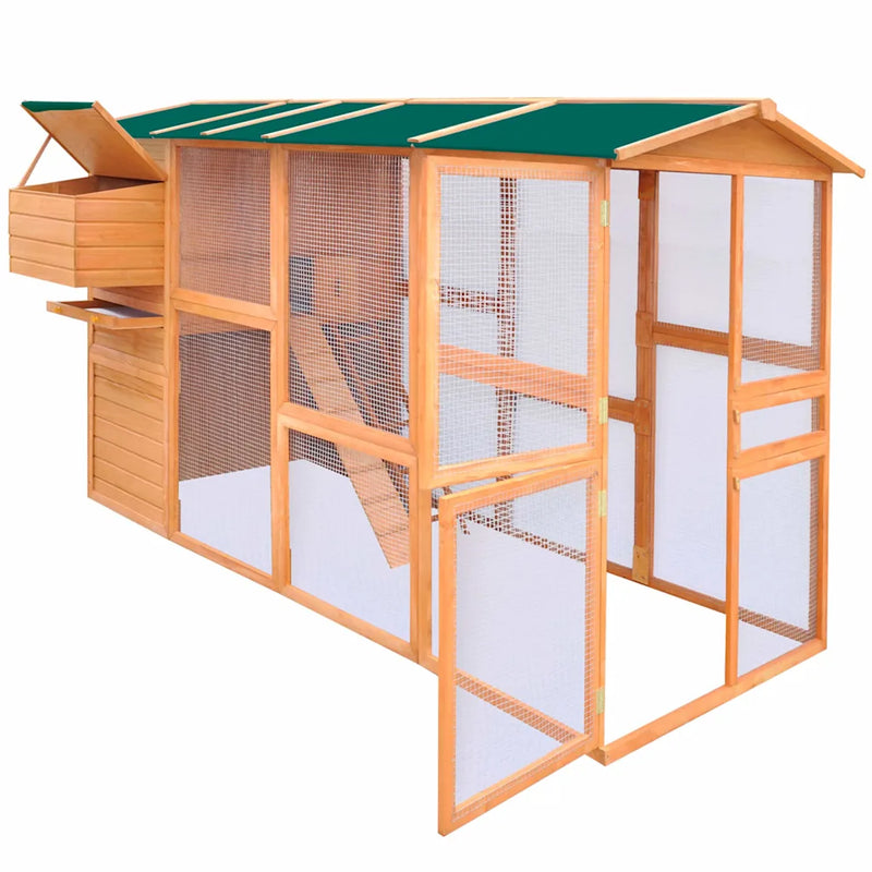 Chicken Coop Wood 295x163x170 cm