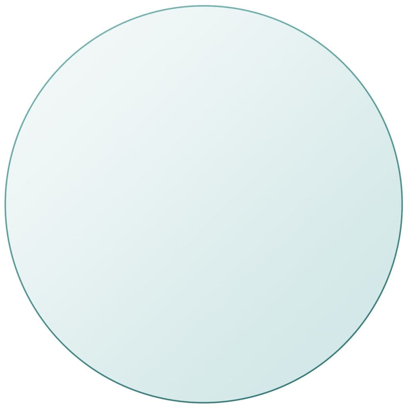 vidaXL Table Top Tempered Glass Round 400 mm