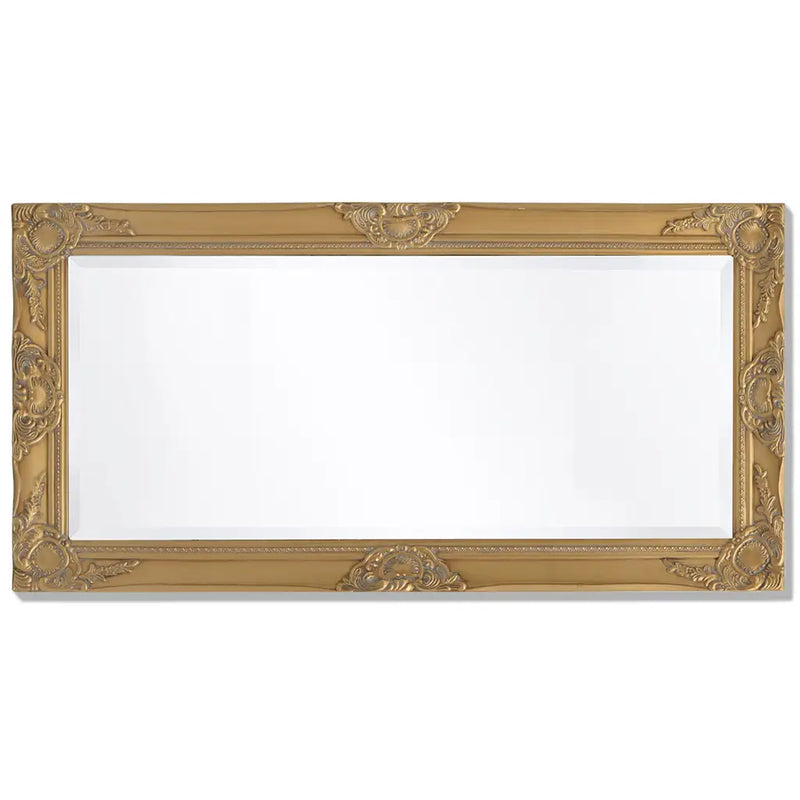 Wall Mirror Baroque Style 100x50 cm Gold
