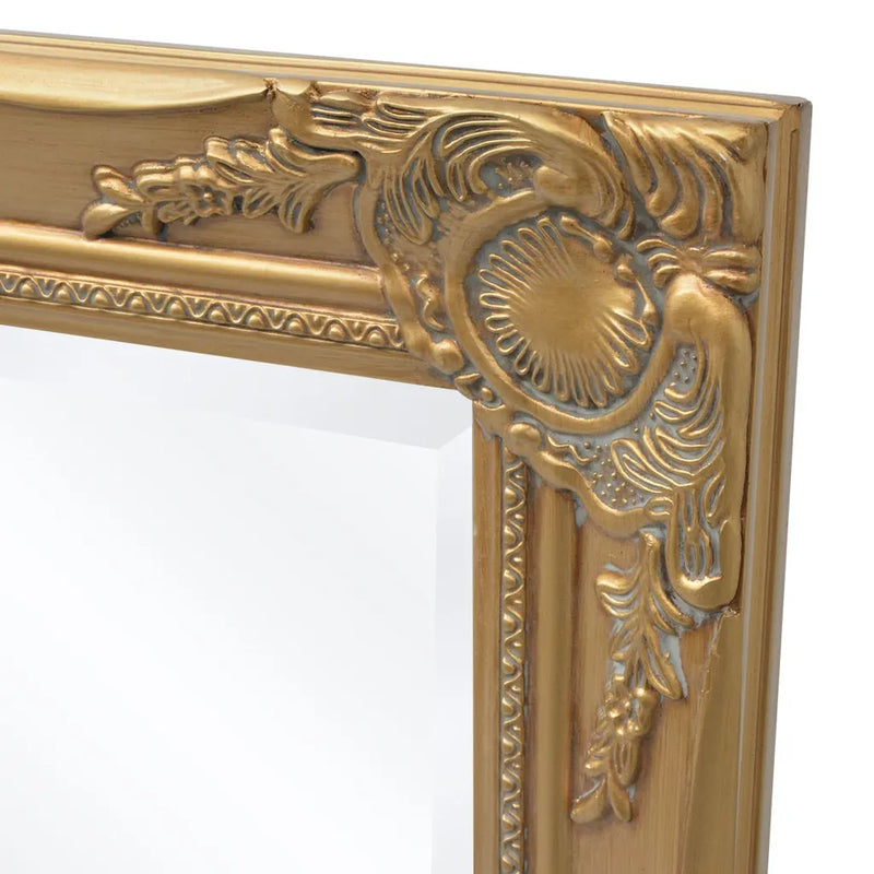 Wall Mirror Baroque Style 100x50 cm Gold